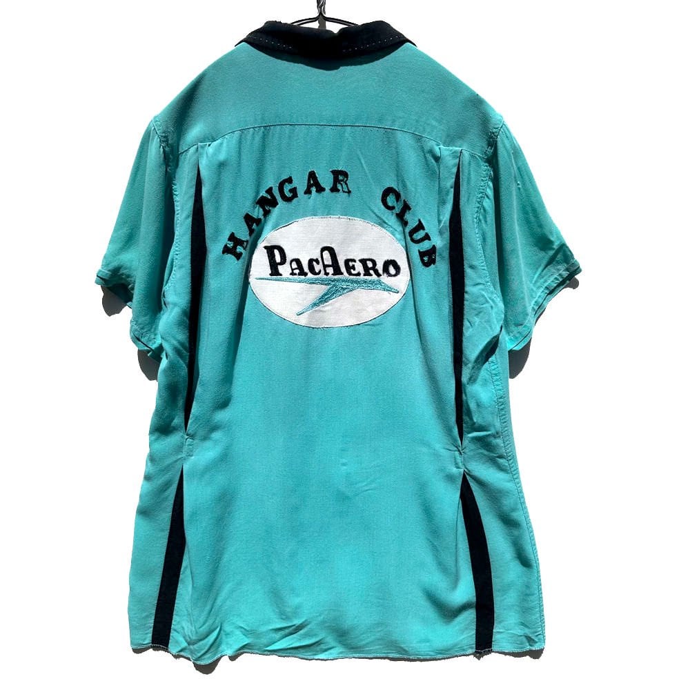 NAT NAST] Vintage rayon bowling shirt [1950s-] Vintage Bowling