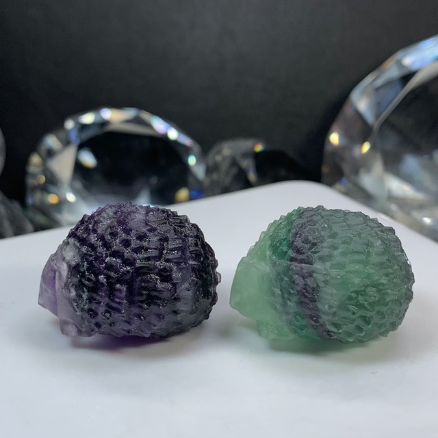 9.可愛いフローライトハリネズミさん☆ペアセット