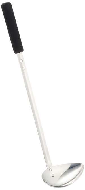 【新着特価】三宝産業 シリコン長柄 横口レードル 90㏄ 18-8ステンレス 中国 BLCH701