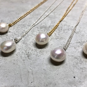【LN-14SV】Baroque pearl pendant