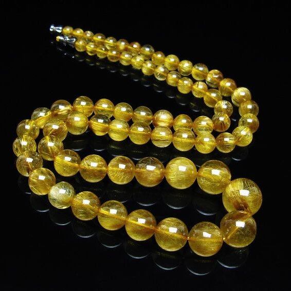 タイチンルチルクォーツ ネックレス 一点物 199-379