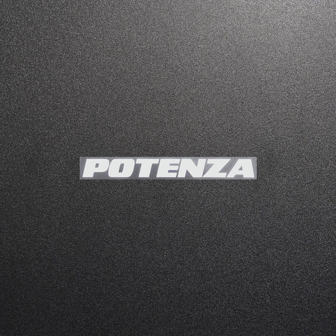 POTENZA ポテンザ カッティングステッカー シルバー 1枚 縦12mm×横