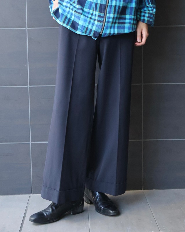 9/10th length center crease double slacks