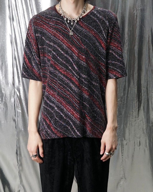 Vintage multi color lamé cut-sew