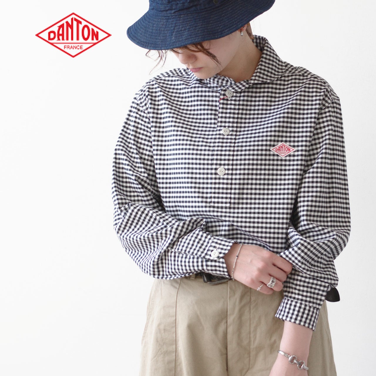 DANTON [ダントン] M's L/S OXFORD PLAID SHIRTS [JD-3568TRD] 長袖 ...