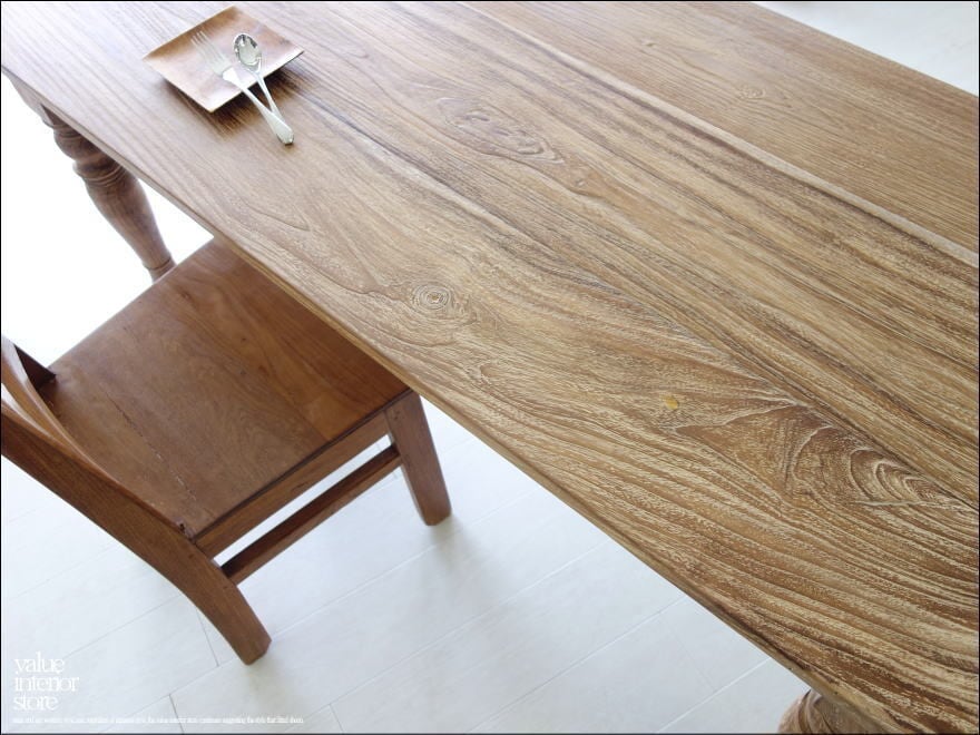 オールドチーク総無垢 ダイニングテーブルN69 食卓テーブル デスク 机