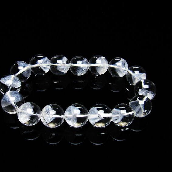 ホワイトファントム ブレスレット 12mm ファントムクォーツ  おまかせ便 111-21352