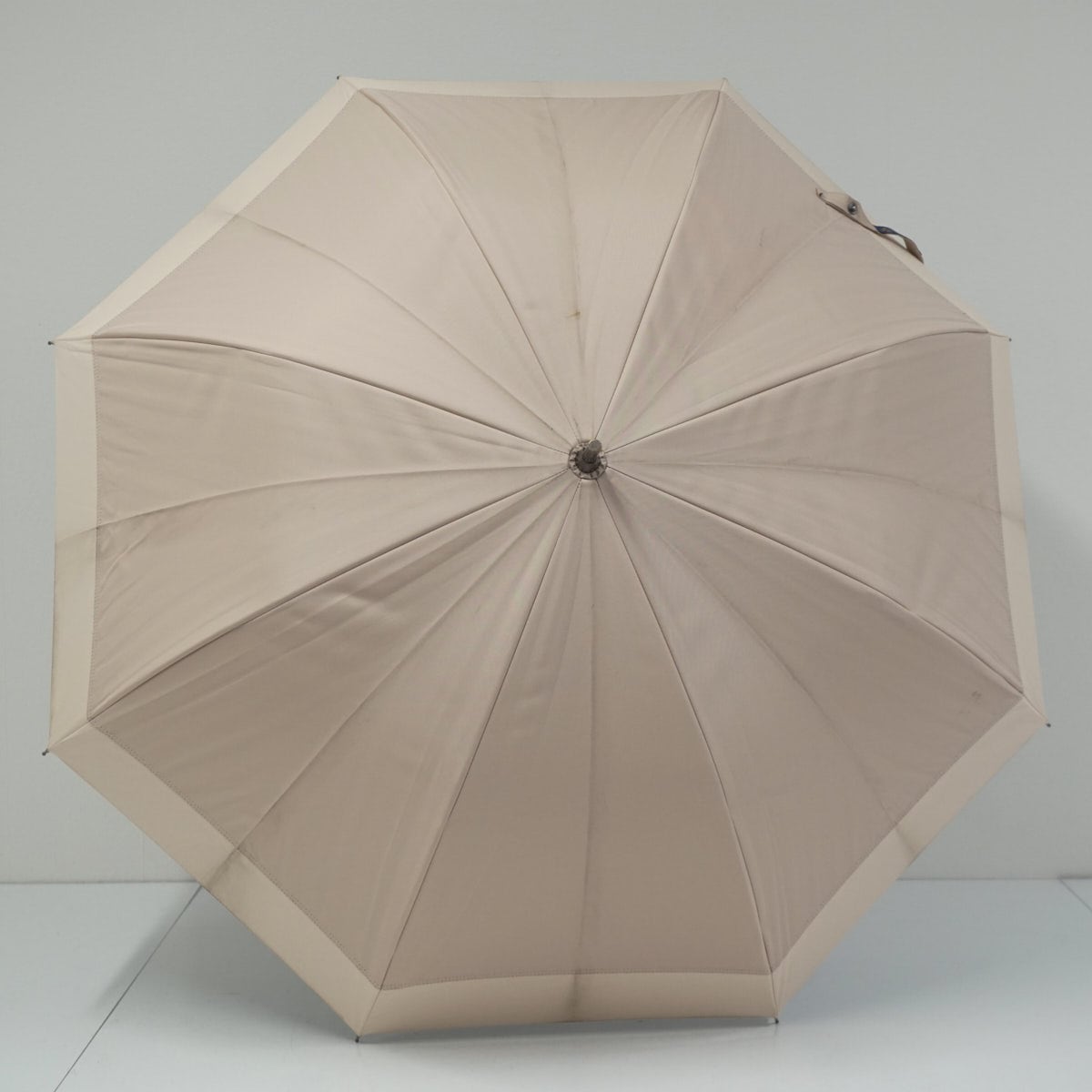 芦屋ロサブラン　折りたたみ日傘 シャンパンベージュ 日傘 芦屋ロサブラン USED品 ミドルサイズ シャンパンベージュ