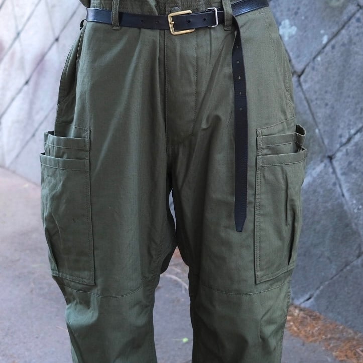SASSAFRAS(ササフラス) Overgrown Pants 4/5-Olive-(SF-262339) | Signs