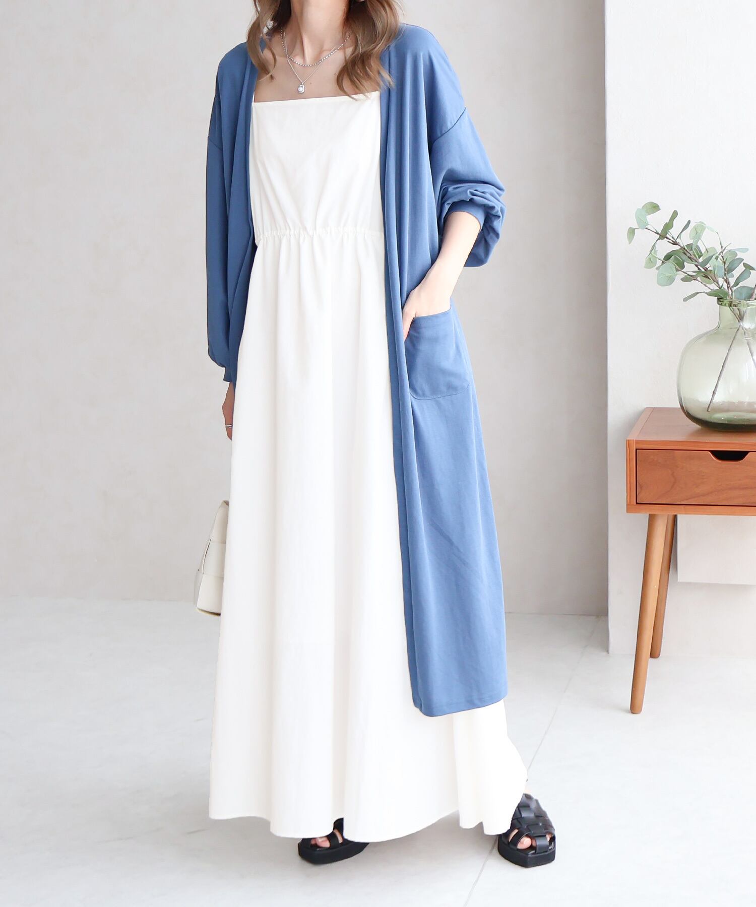 ポケットギャザーキャミワンピース | SocialGIRL（ソーシャルガール公式）