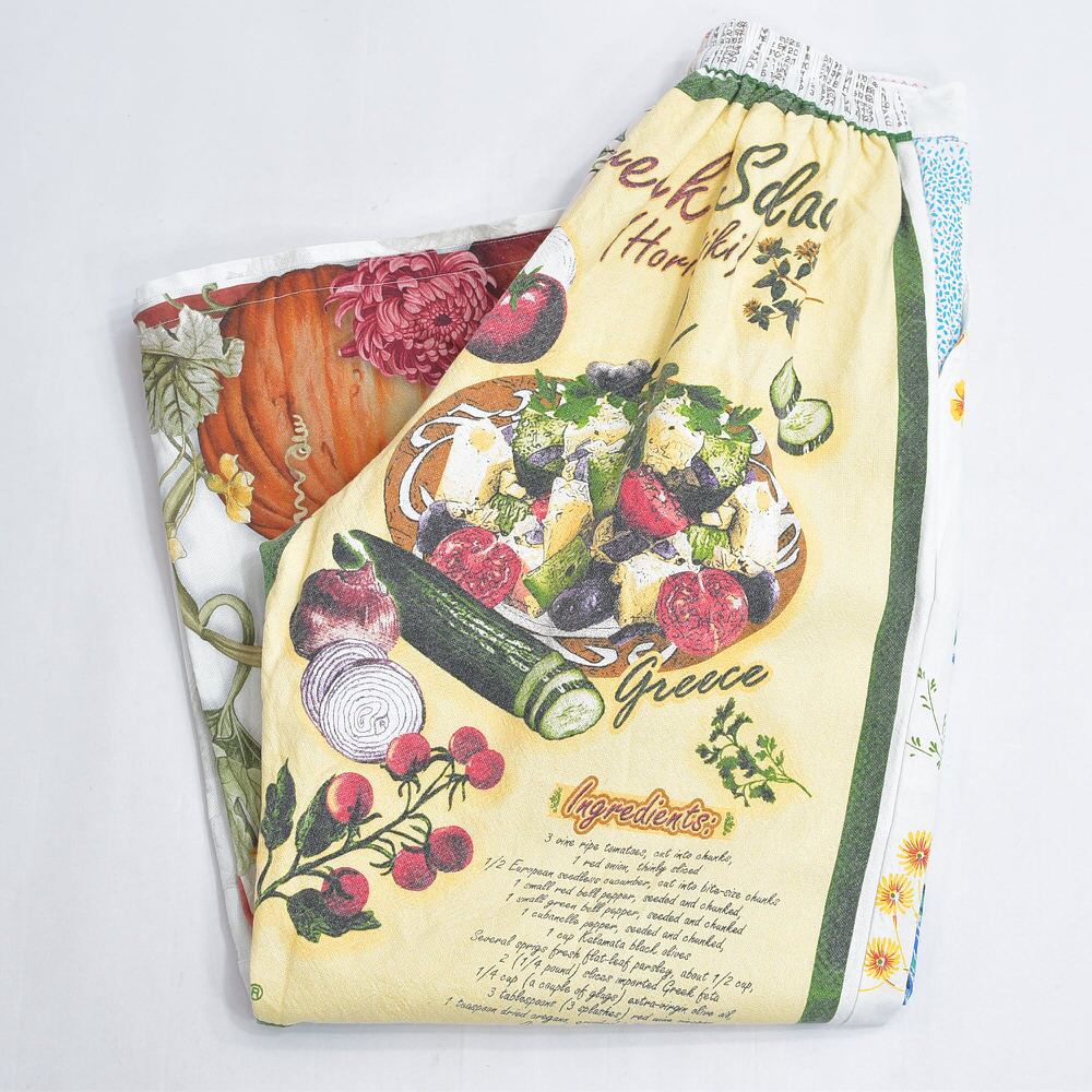 Remakeリメイク ヴィンテージ テキスタイル パッチワーク デザイン 再構築 ワイド ルーズシルエット バギーパンツ ツギハギ 古着 裏地付き レディースW72~90cm