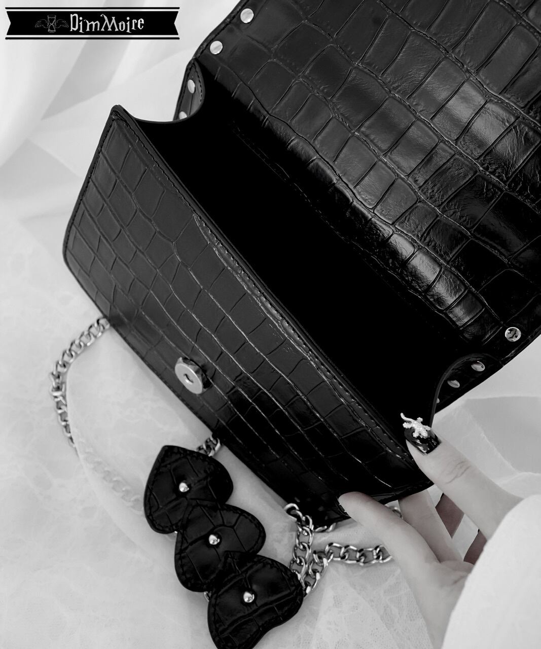 クロコ型押しショルダーバッグ | DimMoire