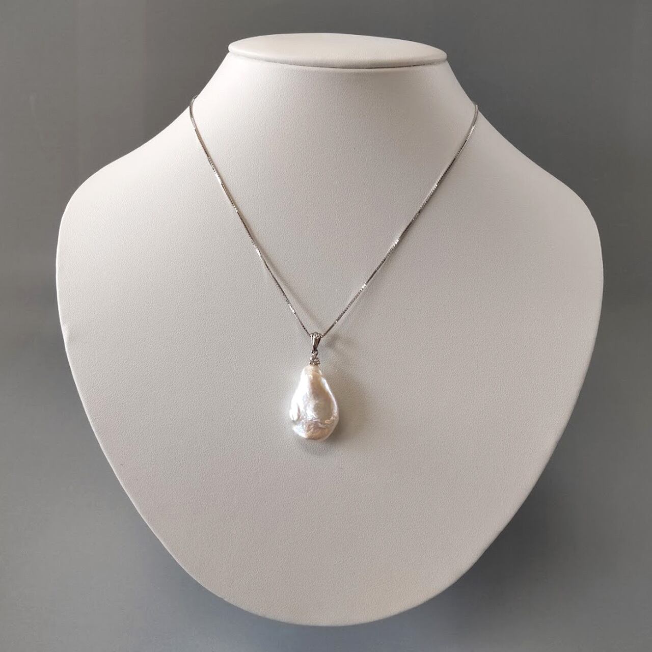 淡水パールペンダント ペルルデミ K18 14mm淡水パール ペンダント 通販