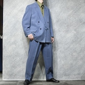 special blue silk set up