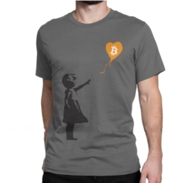 Tシャツ　BTC　Bitcoin（Baloon）　　BTC01-004