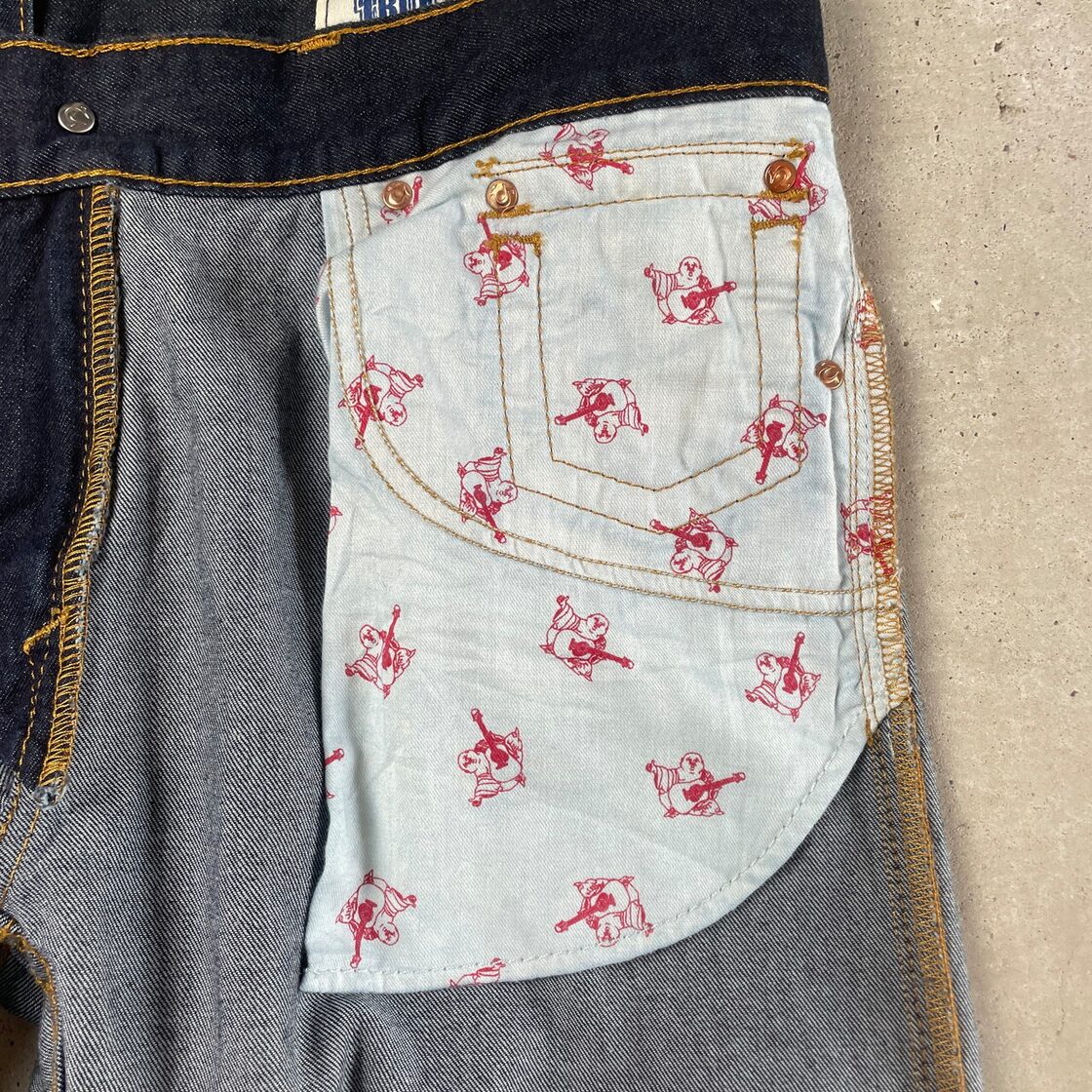 00年代 TRUE RELIGION トゥルーレリジョン ストレート デニムパンツ 