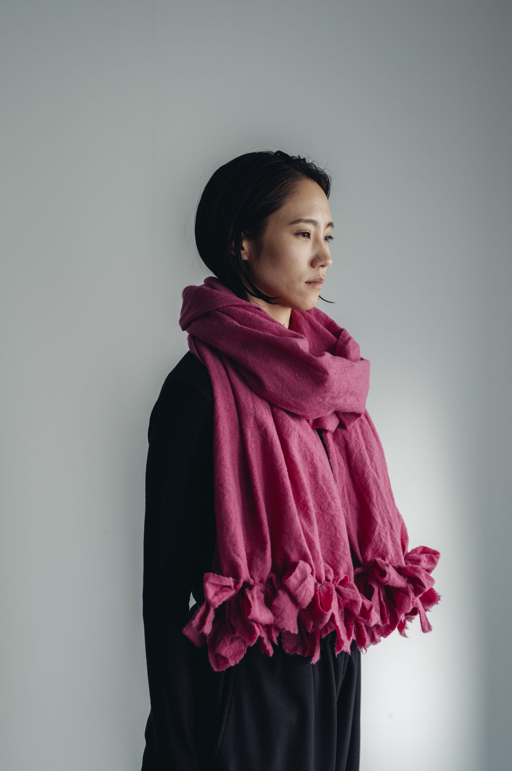 02450 ribbon stole / pink