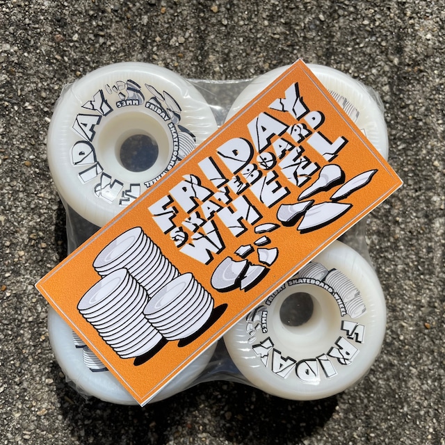 Friday skateboard wheel / BROKEN DISH / 53mm / 101a