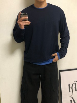 Standard Layered Long Sleeve Tee (9color)