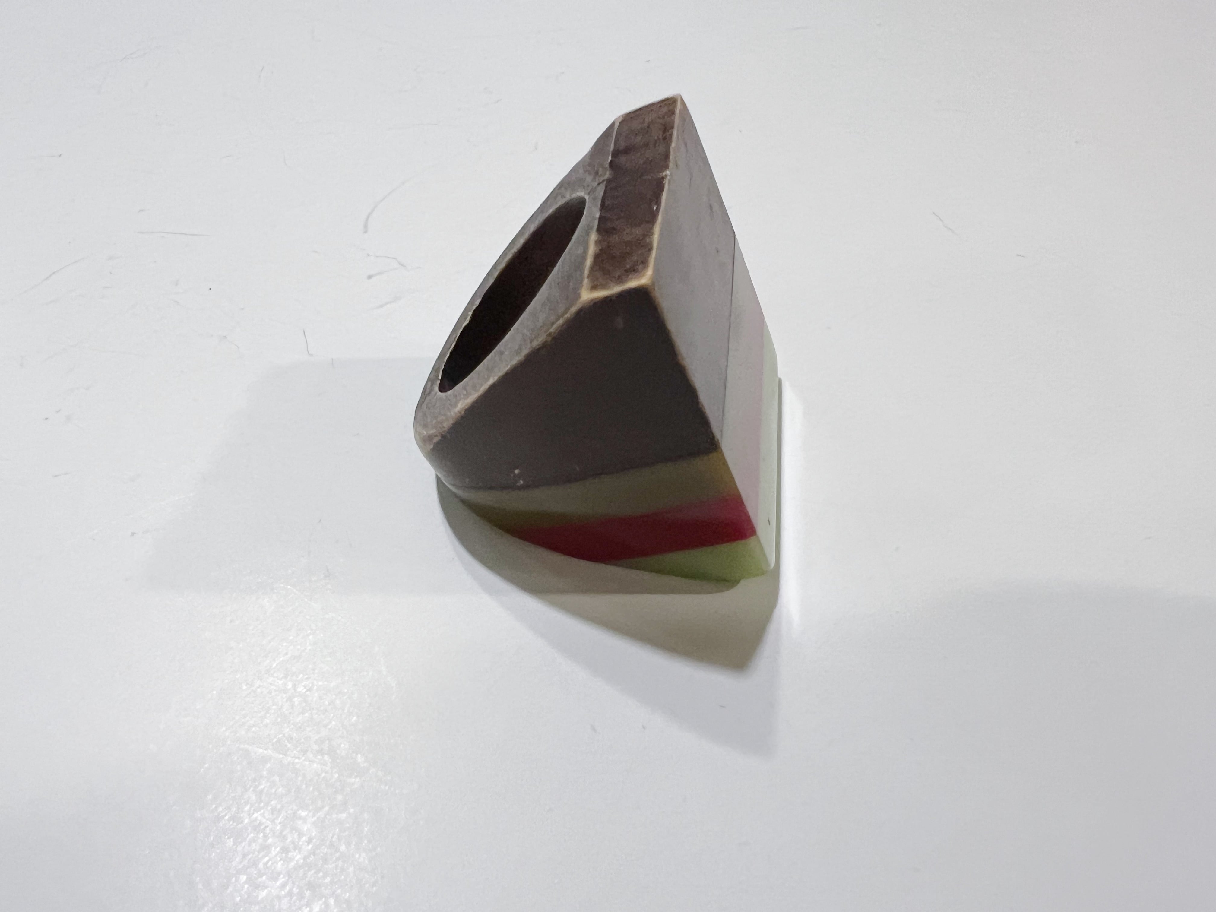 12-13号】60s bakelite × wood ring ( ヴィンテージ