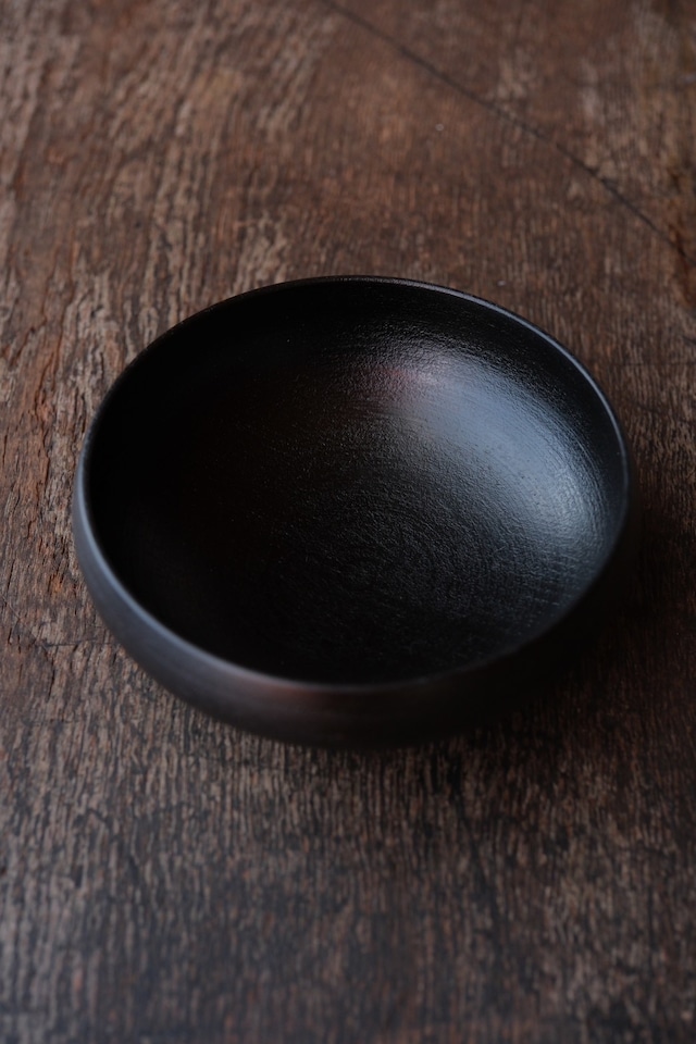 丸小鉢 中 黒漆