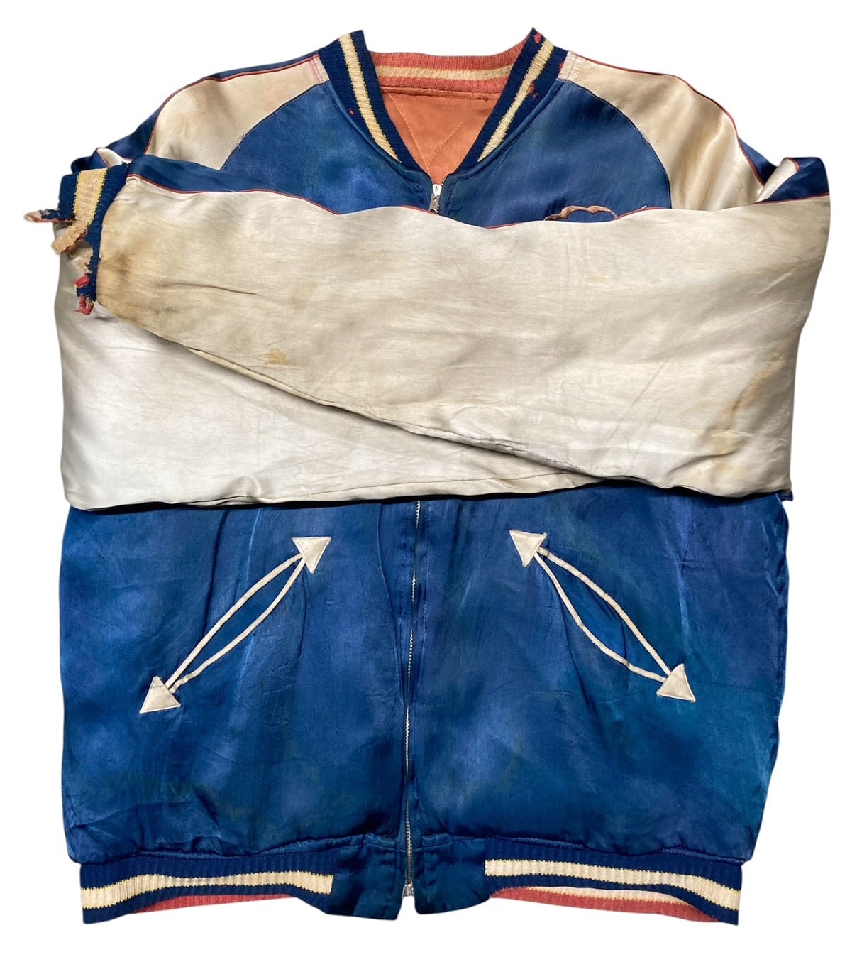 50's~60's VINTAGE SOUVENIR JACKET KOREA×TIGER スカジャン | OLD13