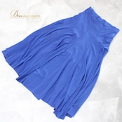 社交ダンス 衣装 スタンダード スカート レッスンウェア Create-Sun クリエイトサン ブルー系 青 無地 練習着 シンプル フォーマル 伸縮性 ポリエステル 84cm ウエストゴム 気品 今季トレンド 着回し 多用途 スタイルアップ フロア丈 おしゃれ ダンスウェア 洗える ウェアート トレーニング服 フォーマルスタイル イベント用