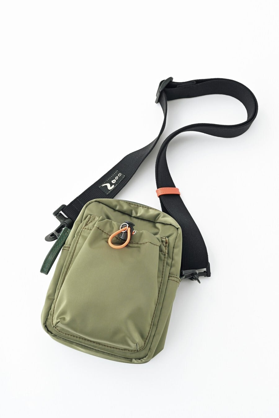 DEUX MILLE ナイロン・ボンディング S カーキグリーン