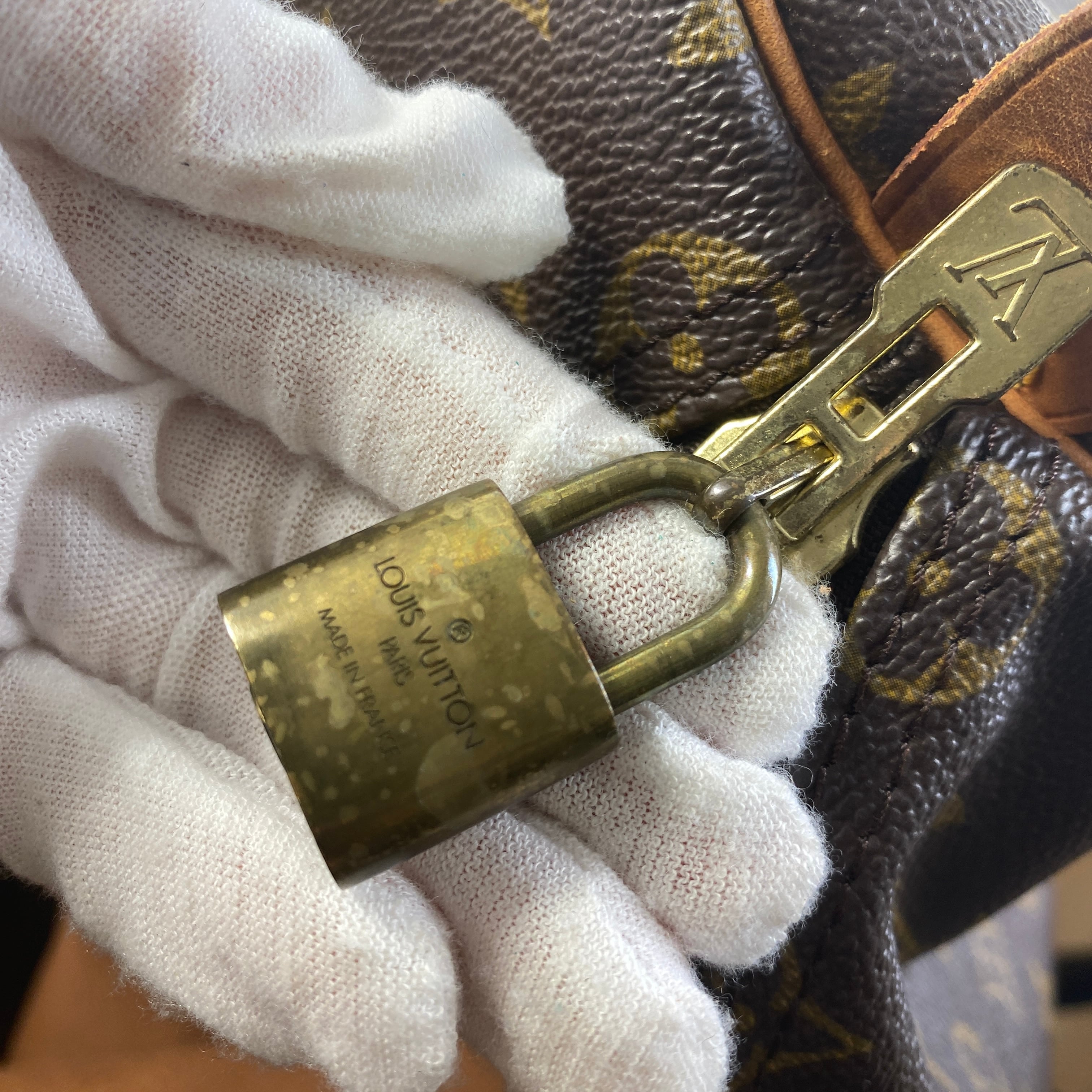 LOUIS VUITTON ルイヴィトン PVC ボストンバッグ ベージュ A LOUIS VUITTON ルイヴィトン PVC ボストンバッグ ベージュ A