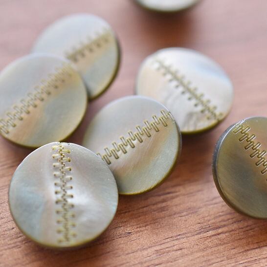 フランス ジップライン×カーキマーブル 17㎜