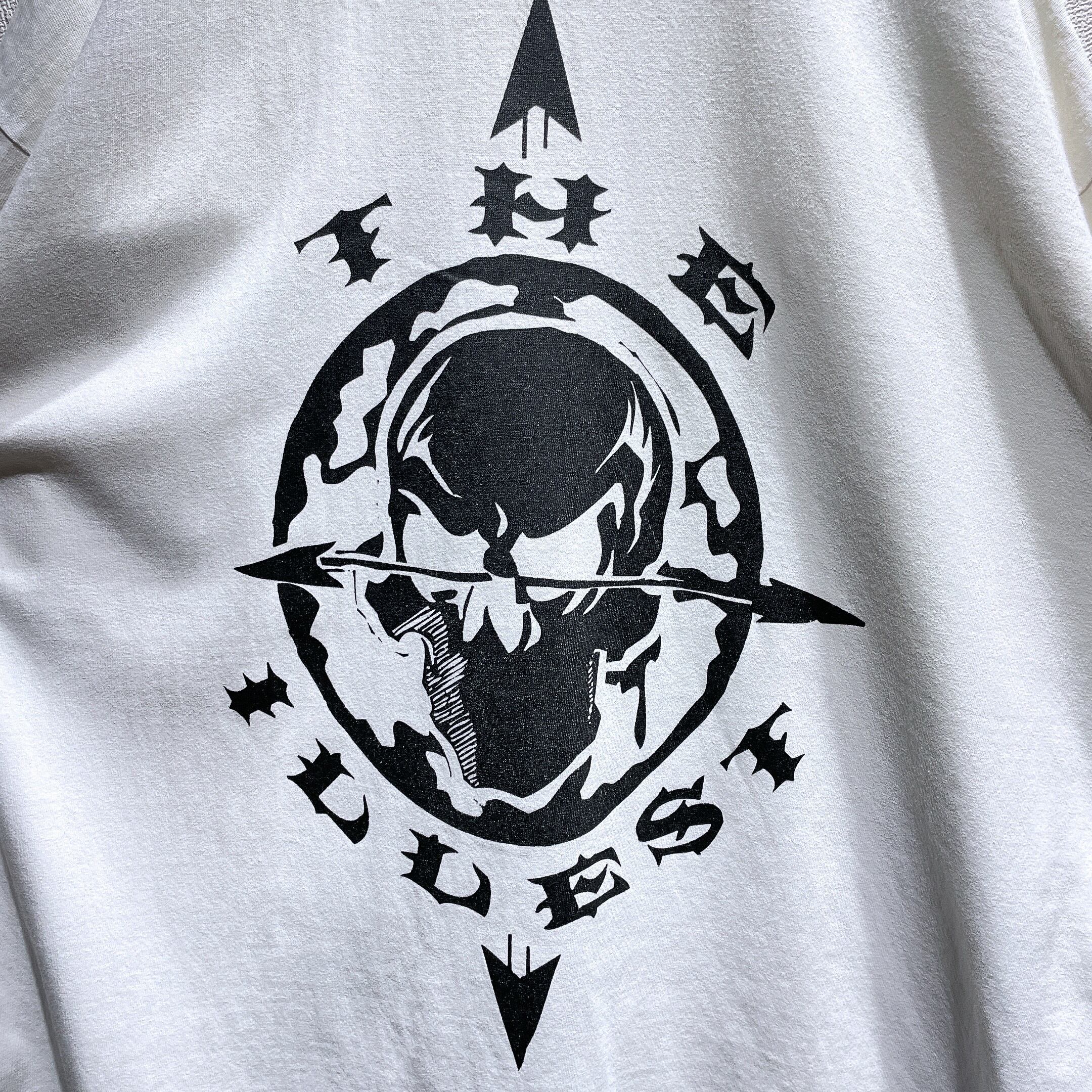 ” THE ILLEST SHIT ” Skull printed Over silhouette Tee