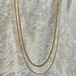 For men【SET1-6】Gold filled chain necklace 2pair