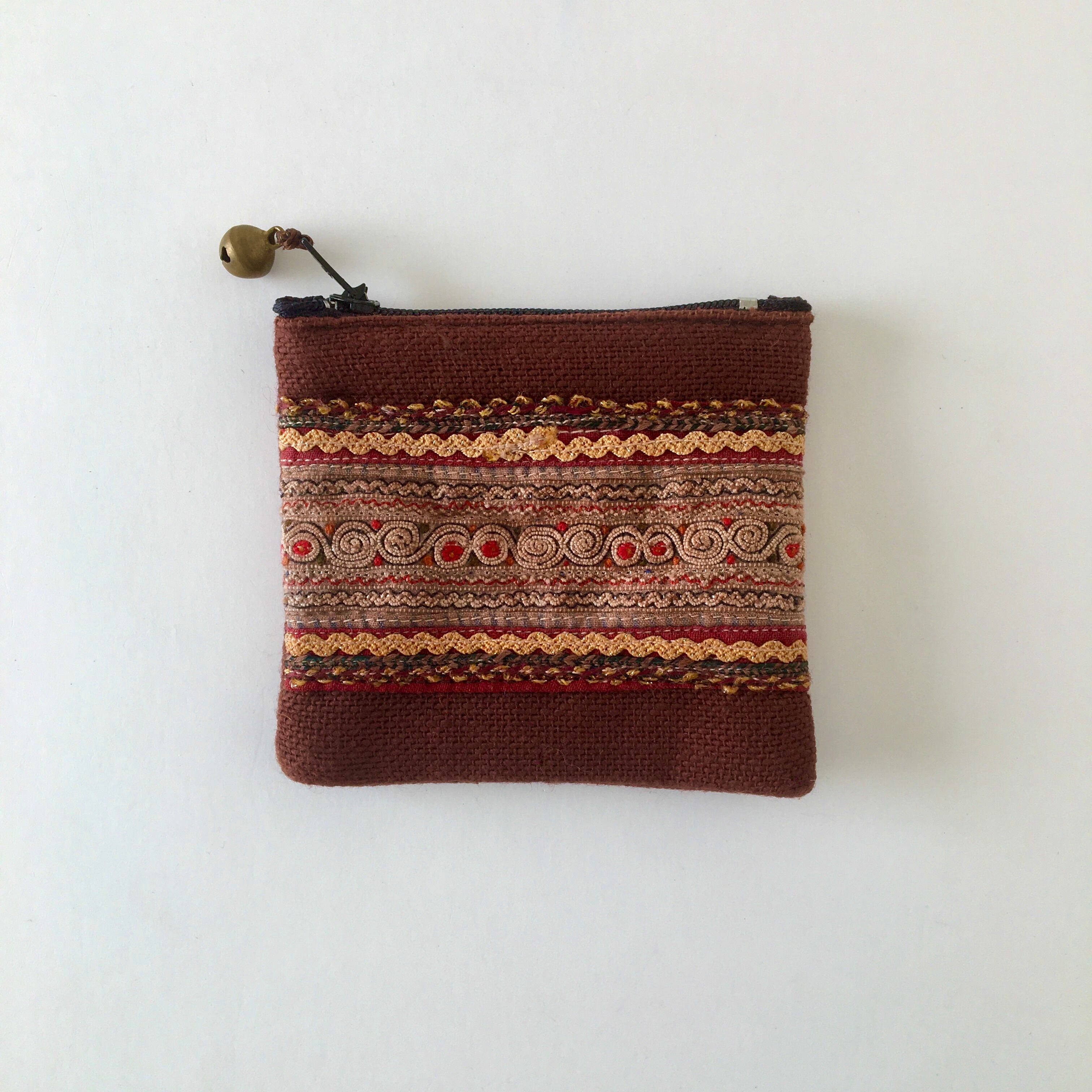 モン族の刺繍のコインケース③｜Hmong Embroidery Coin Purse