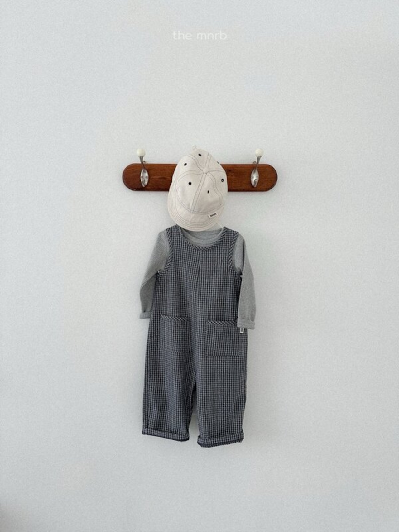 minirobe 26/SS Modern check overalls