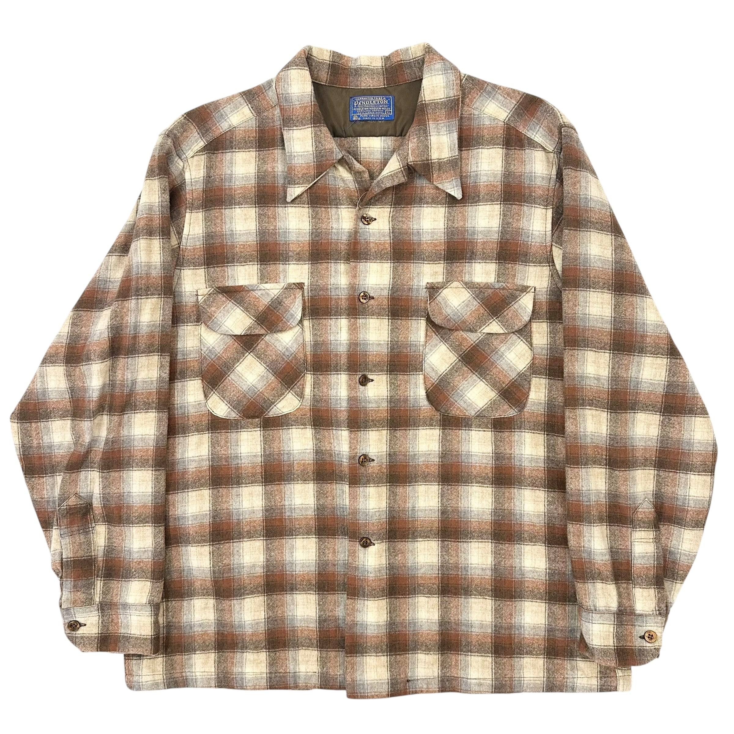 70'S PENDLETON ボードシャツ ベージュ 70's PENDLETON Shirt ベージュ | BerBerJin Yuhodo