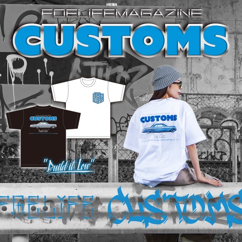 【NEW】【NEW】Foe Life Magazine CUSTOMS "Build it Low" T-Shirt