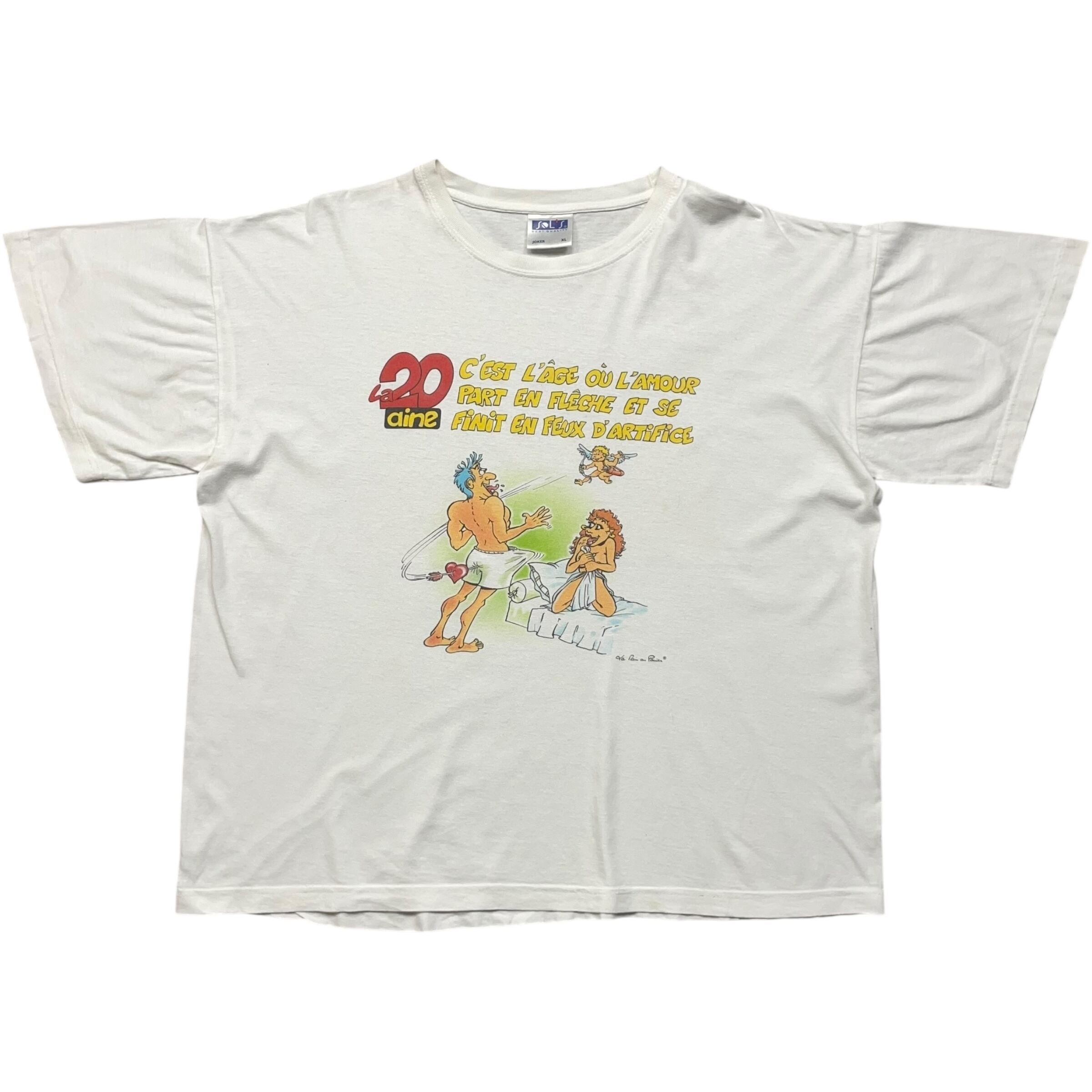 《XL》 SOL’S ソルズ エロTシャツ メッセージプリント ホワイト no.8603