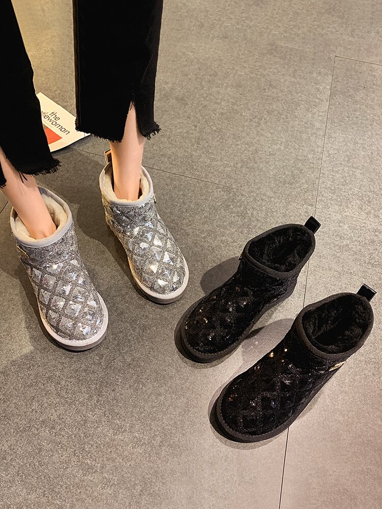 レッドブーツウィンターベルベット コットン 靴 シューズ 冬物 フェイクシューズ97569449794