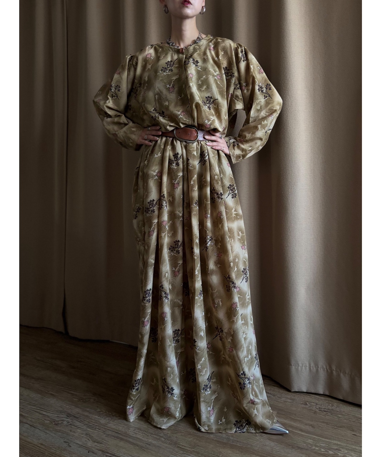 autumn color import maxi dress-4862-8