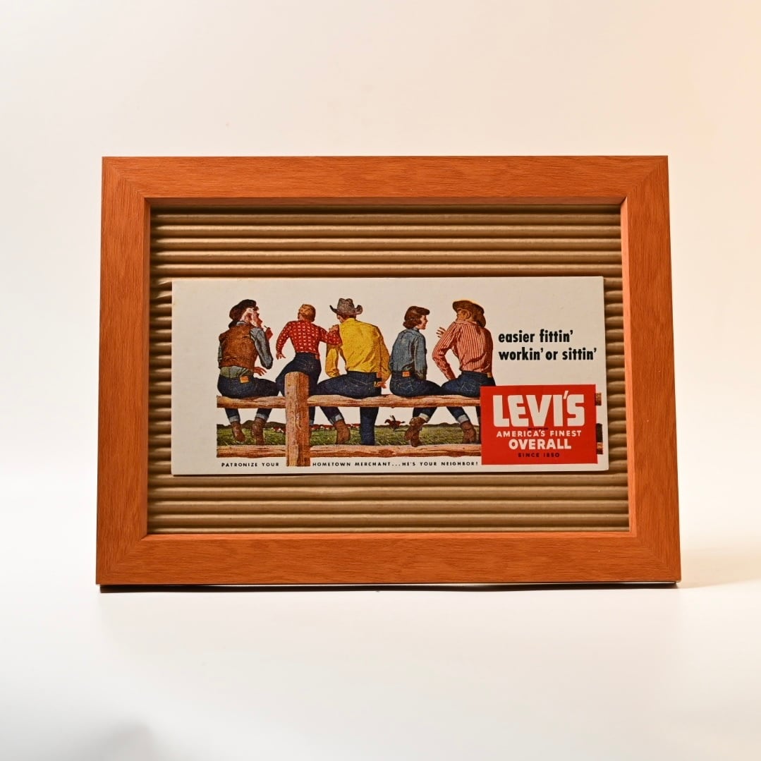 50's Levi's Advertising Ink Blotter 16 | Button Works Store ボタン