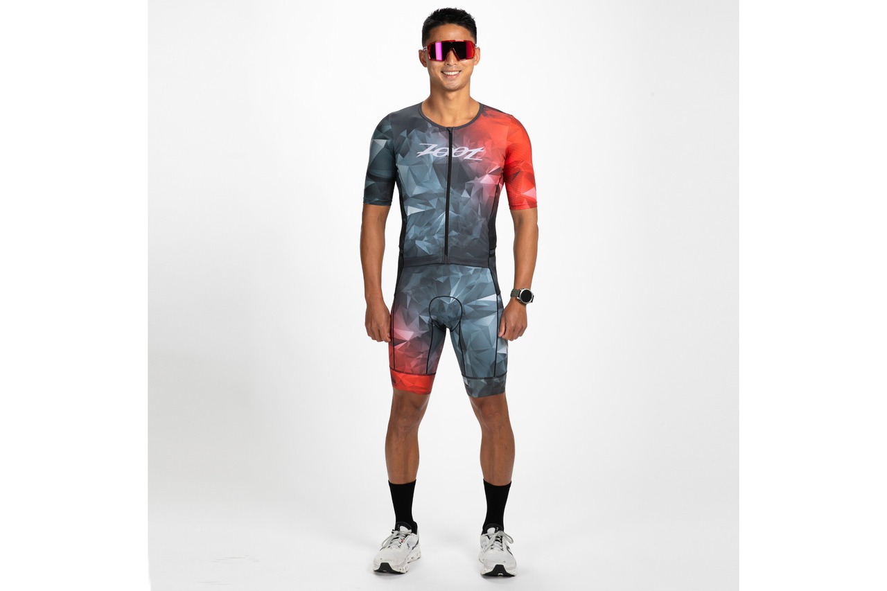 MEN'S TRI  AERO FZ RACESUIT  (Crystal) トライアスロン トライスーツ トライウエア　ZMT35079