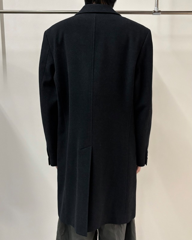 【90s A.A.R Yohji Yamamoto】fly front single breasted wool coat