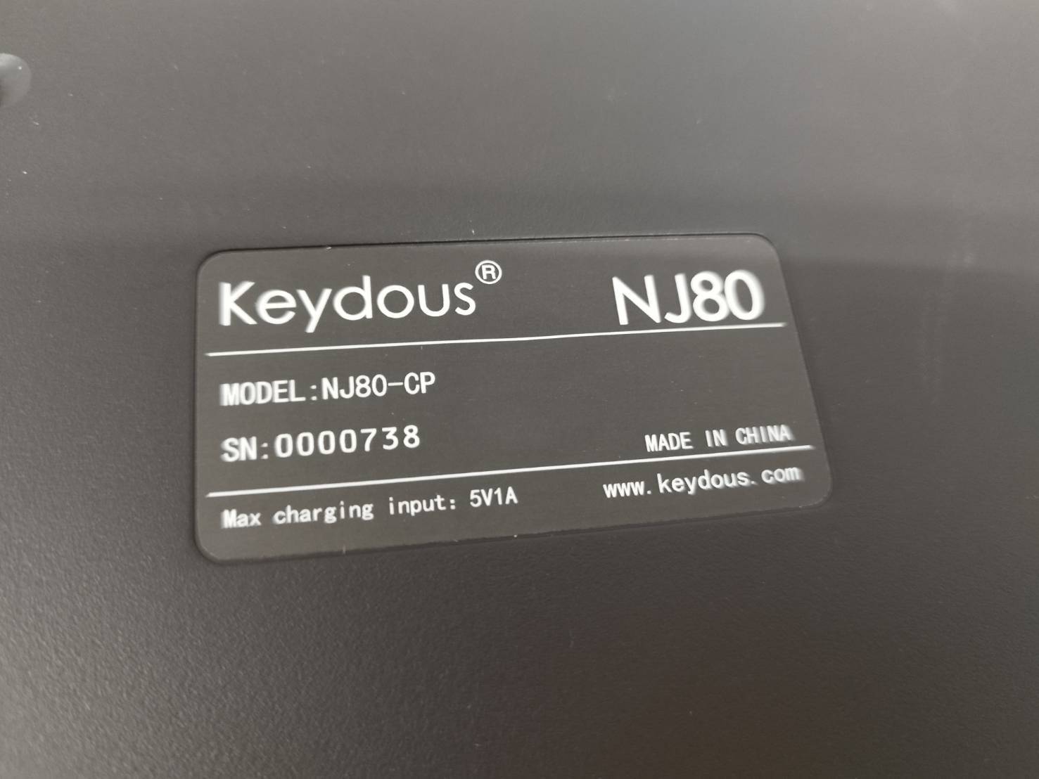 美品】Keydous NJ80/NJ80-CP/ワイヤレスメカニカルキーボード