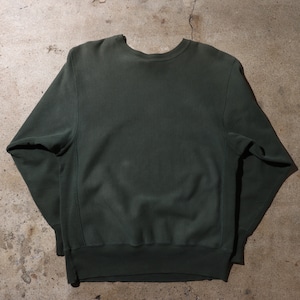 目無し 90s L 緑 リバースウィーブ チャンピオン スウェット グリーン 