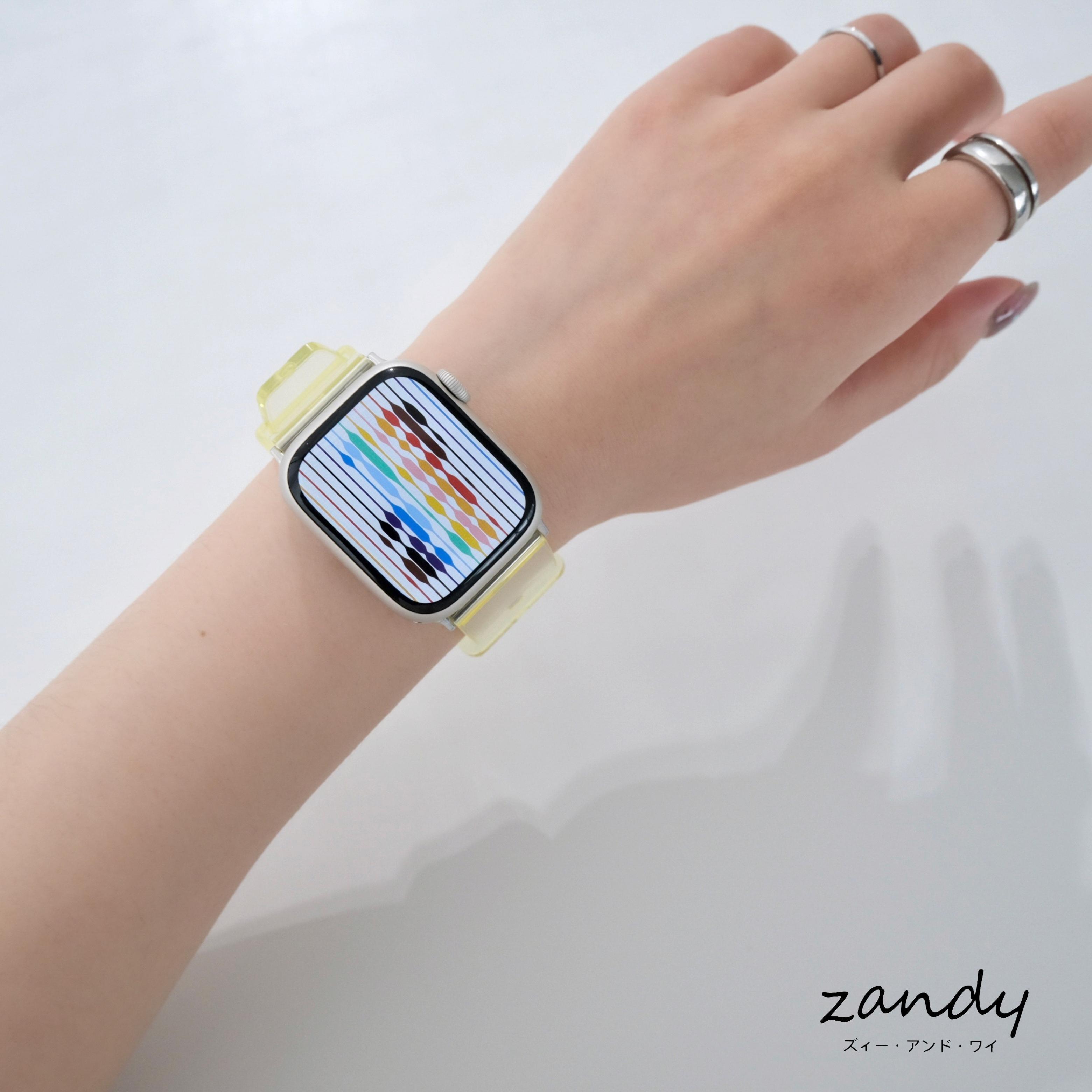 オーロラクリアバンド】B041 アップルウォッチバンド オーロラクリア