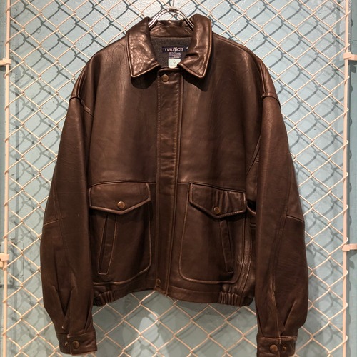 leather jacket - Nautica