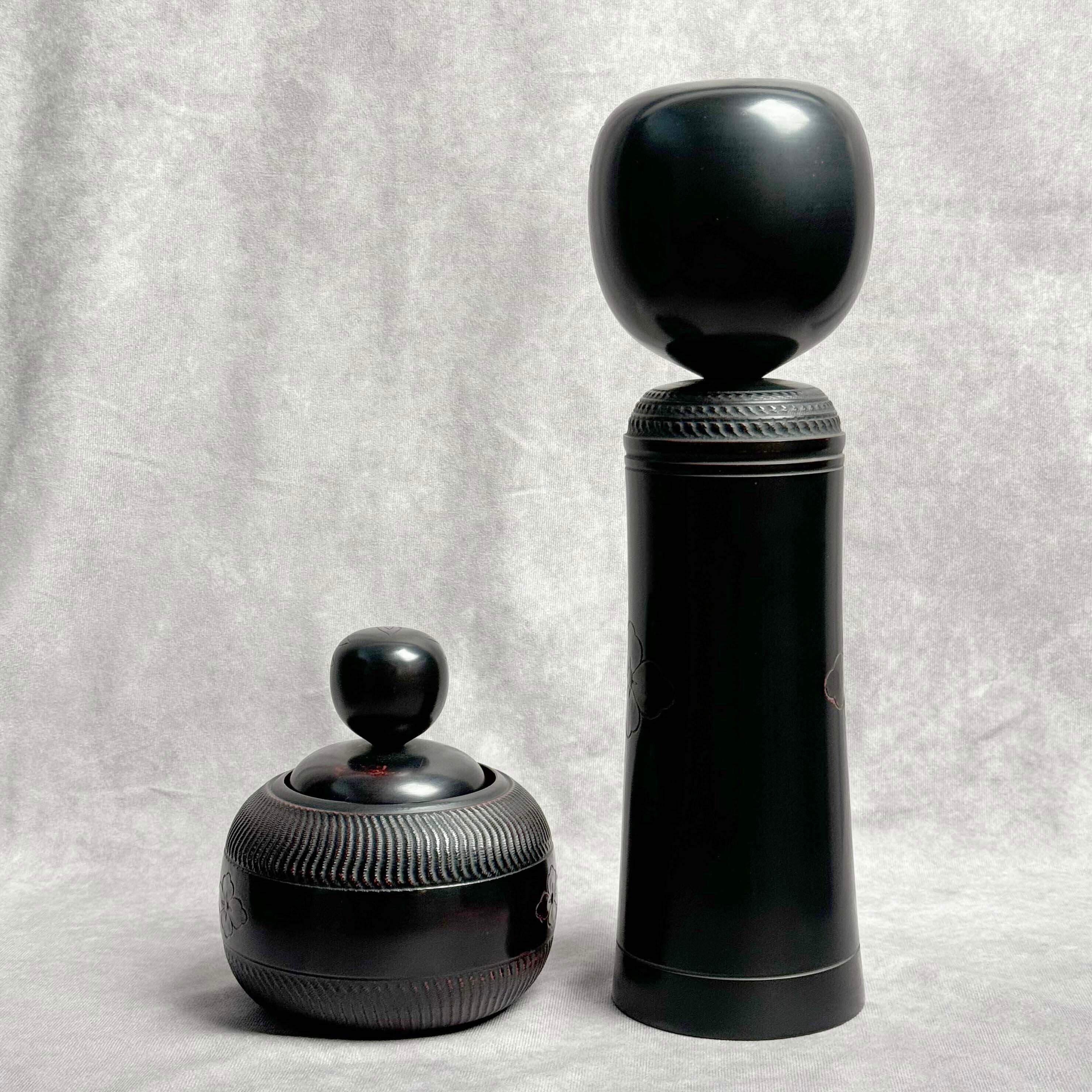 伝統工芸「鎌倉彫こけし」ペア（No.27）