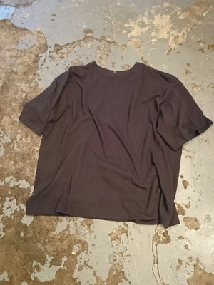 NEW "HIGH DESIGN LOOSE SOLID TEE" Black Color