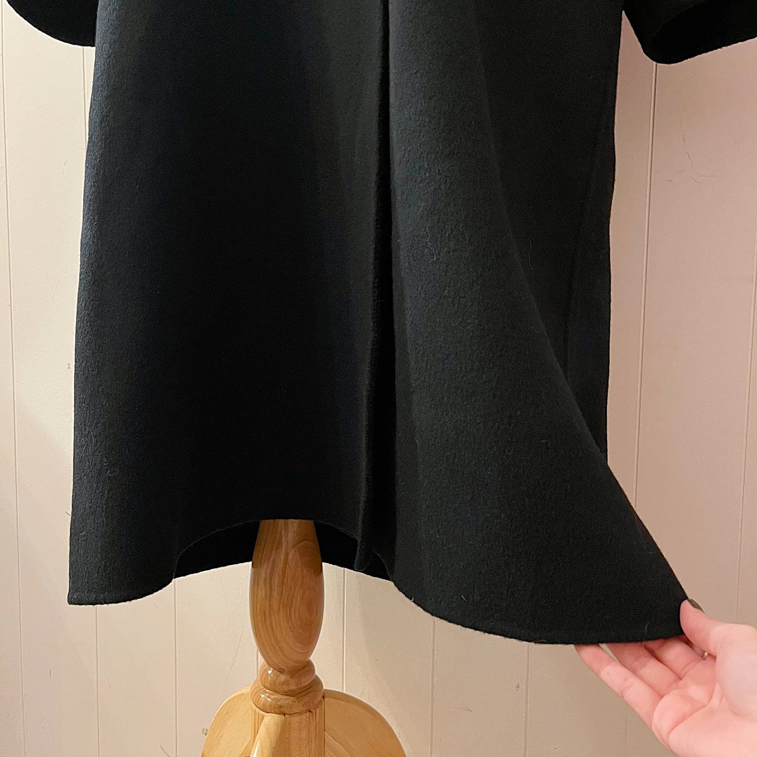 black cape chester coat