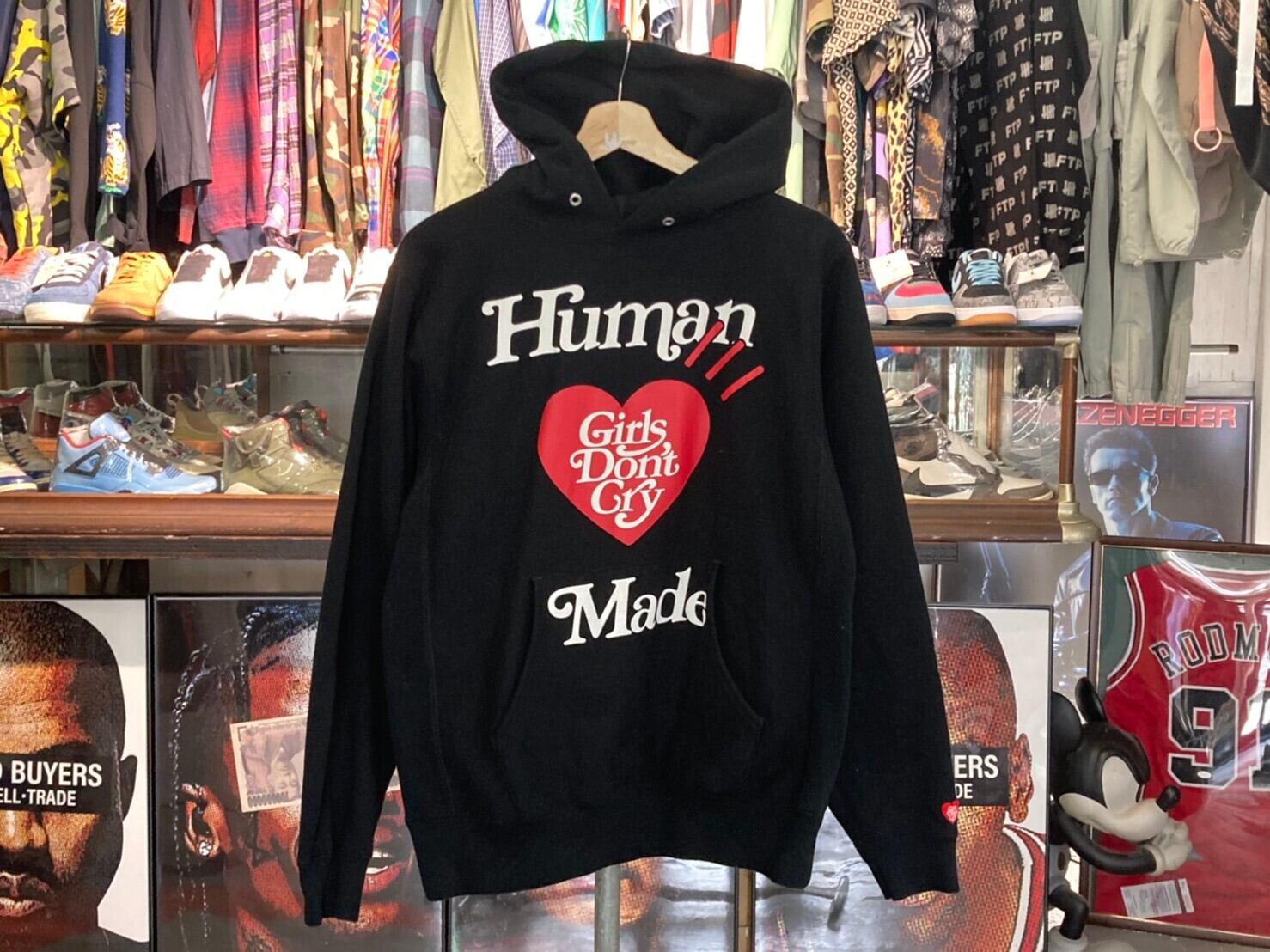 【美品】HUMAN MADE × Girls  don't cry パーカー